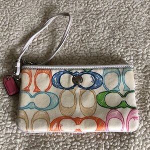 Coach Monogram clutch